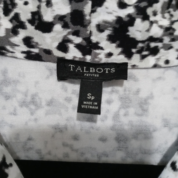 Talbots Long Sleeves Stretch Floral Print  Blouse Small Petites - Picture 4 of 9